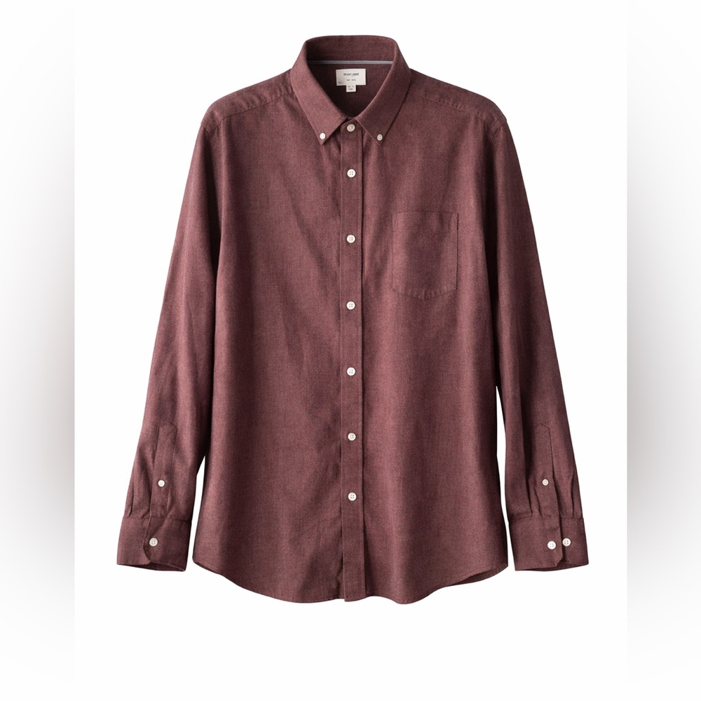Julian & Mark Men's Burgundy Button-Down Shirt